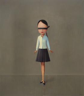 Liu Ye - Composition with Black, White and Grey