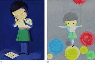 Liu Ye - Crying Over Mondrian; The Balloon Girl (2 Works)