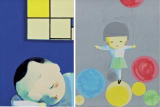 Liu Ye - Dreaming Of Mondrian; Little Girl With Balloons (Two Works)