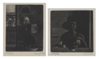 Liu Ye - Hommage to Magritte; & Totenkopf