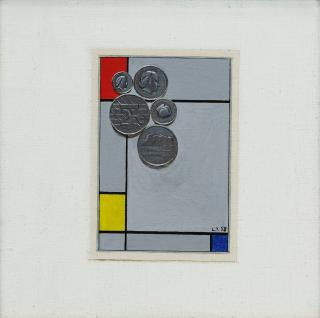 Liu Ye - Mondrian with Dutch Coins