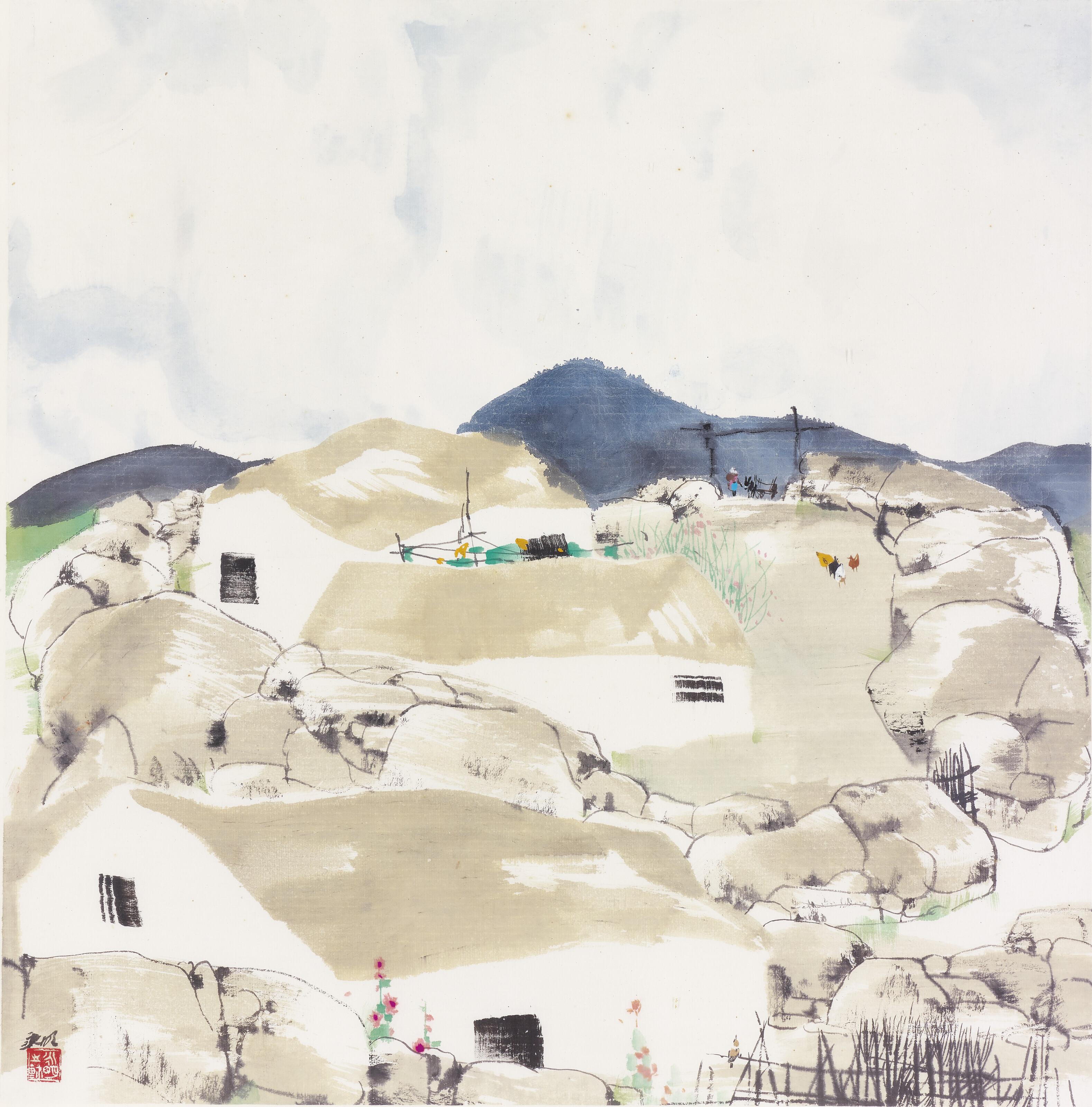 Liu Yongming - Village Scene