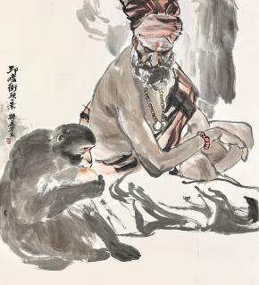 Liu Zhenxia - Indian Street Scene