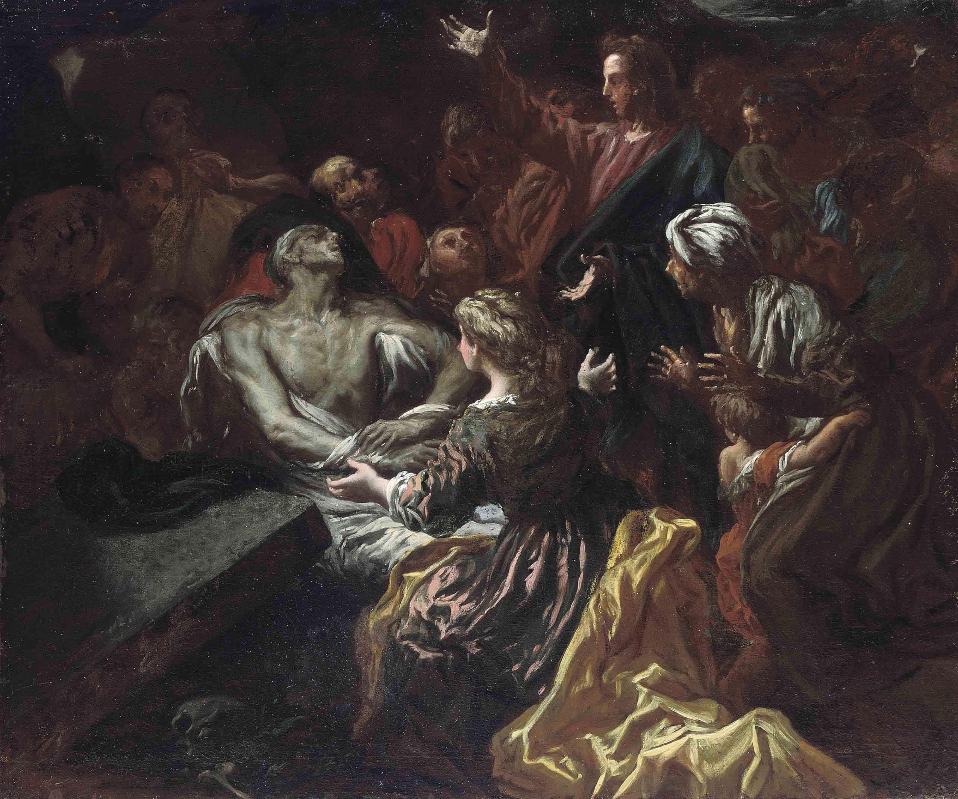 Livio Mehus - The Raising of Lazarus
