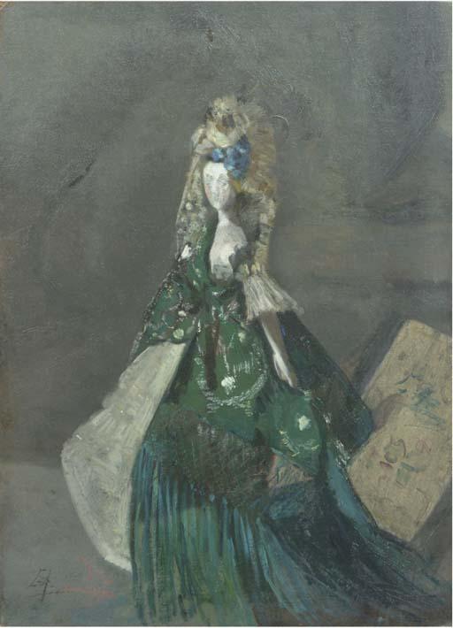 Lizzy Ansingh - A doll wearing a mantilla