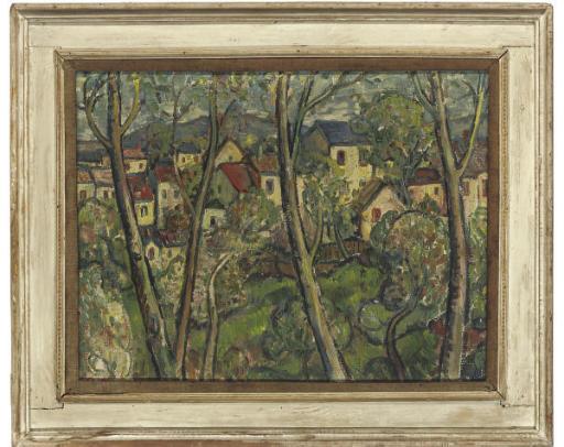 Llewellyn Petley Jones - View from the artist\'s studio, Park Road, Richmond