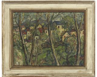 Llewellyn Petley Jones - View from the artist\'s studio, Park Road, Richmond