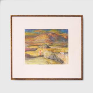 Lloyd Rees - Dusk on the Omega Hills, 1976