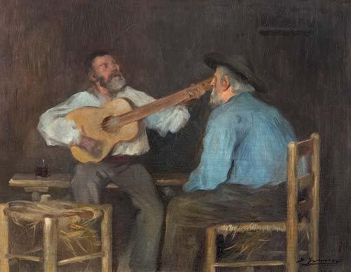 Lluís Graner i Arrufi - Tocando la guitarra (Playing the guitar)