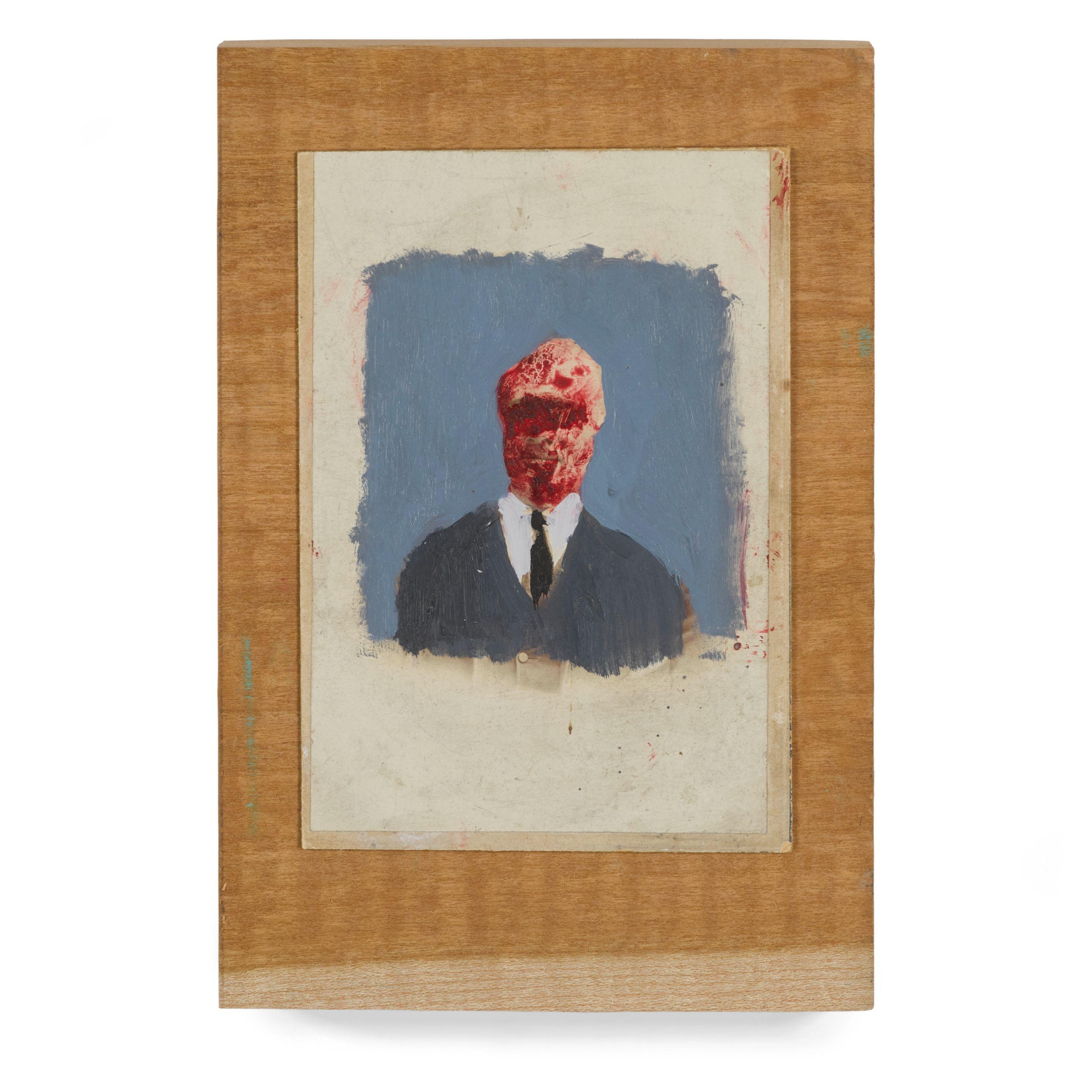 Llyn Foulkes - Untitled (Small Bloody Head), 2015