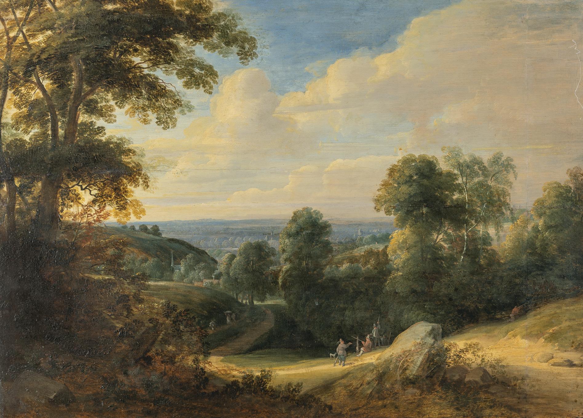 Lodewijk de Vadder - Brabanter Landschaft mit Jägern