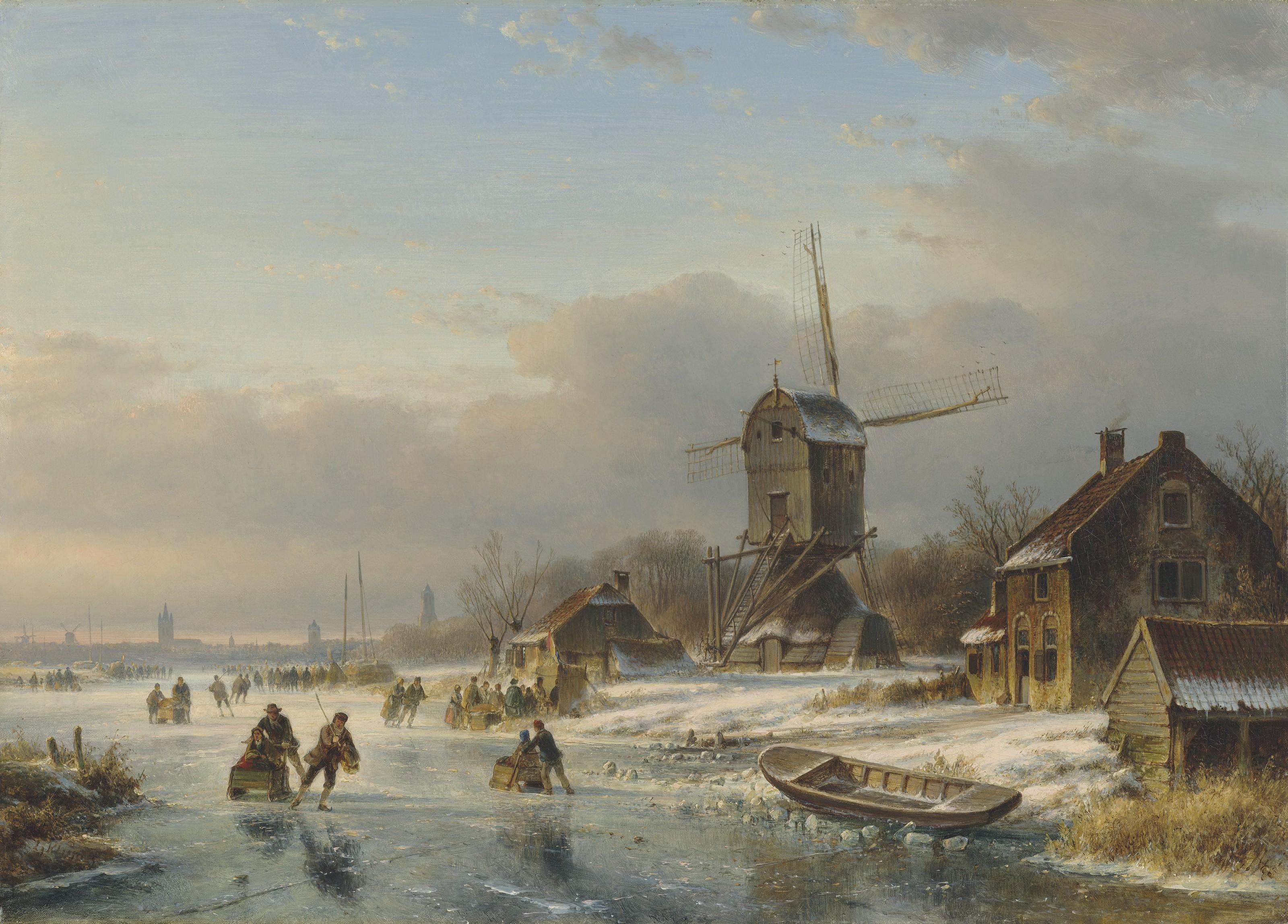 Lodewijk Johannes Kleijn - A winter landscape