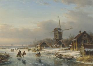 Lodewijk Johannes Kleijn - A winter landscape