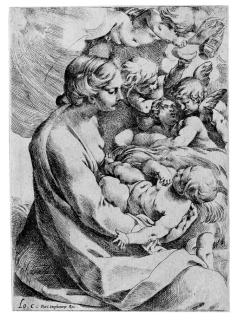 Lodovico Carracci - Madonna and Child with Angels (B. 2; Bohlin 3)