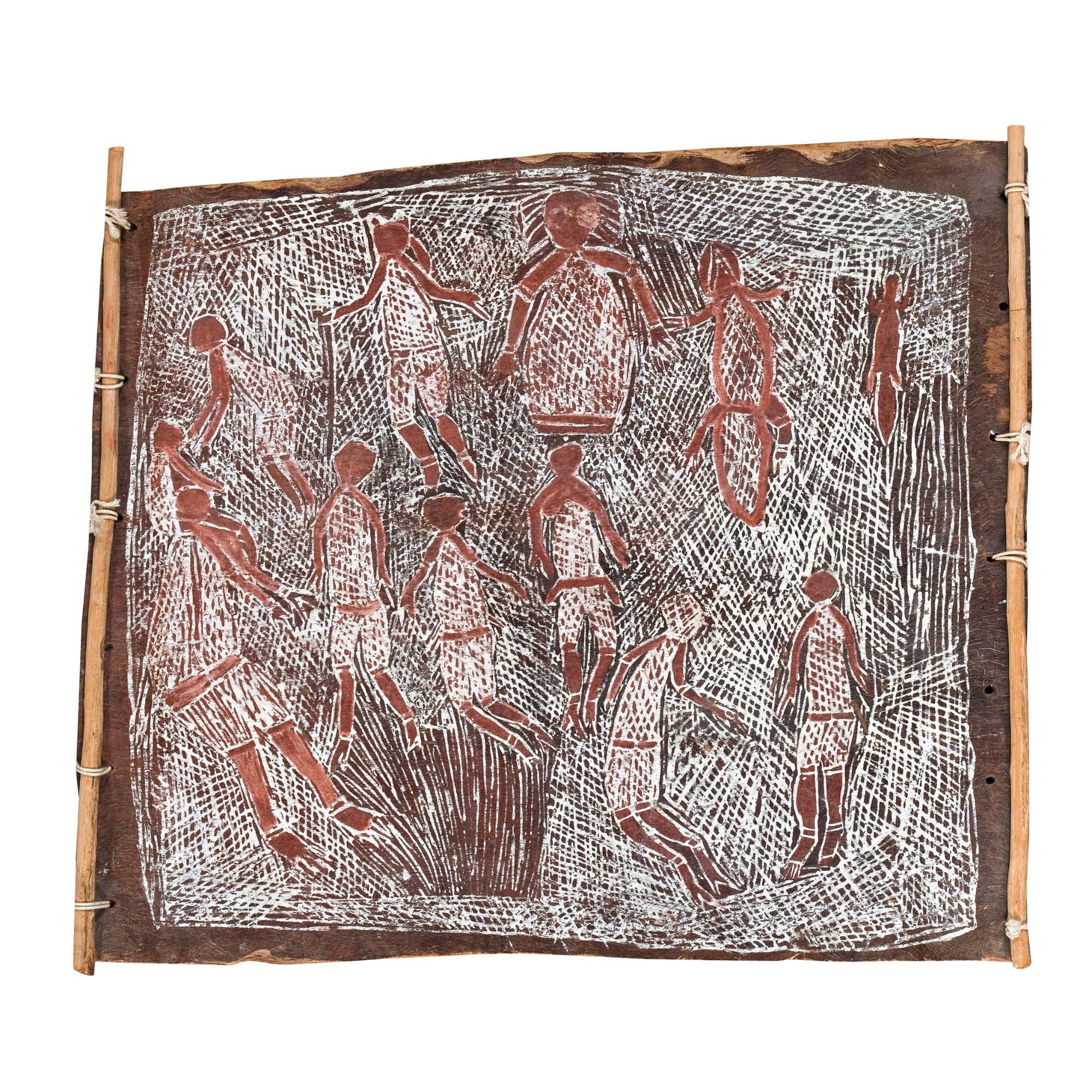 Lofty Bardayal Nadjamerrek - Men And Women At Sacred Place Of The Early Dreamtime