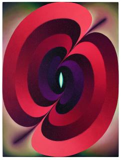 Loie Hollowell - Linked Lingams In Green, Purple And Red