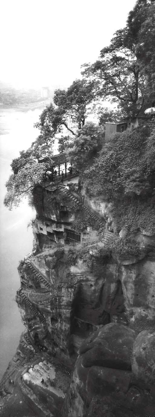 Lois Conner - Buddha, Leshan, Sichuan; Gaotien, Guangxi, China; and St. George\'s Hotel, Brooklyn, New York