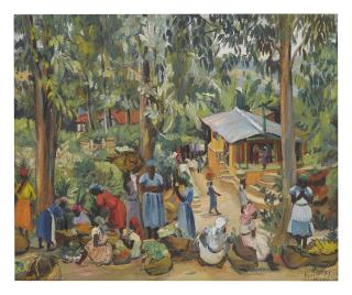 Lois Mailou Jones - Market-Kenscoff, Haiti