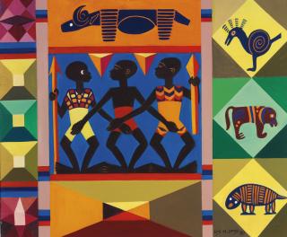 Lois Mailou Jones - Three Warriors