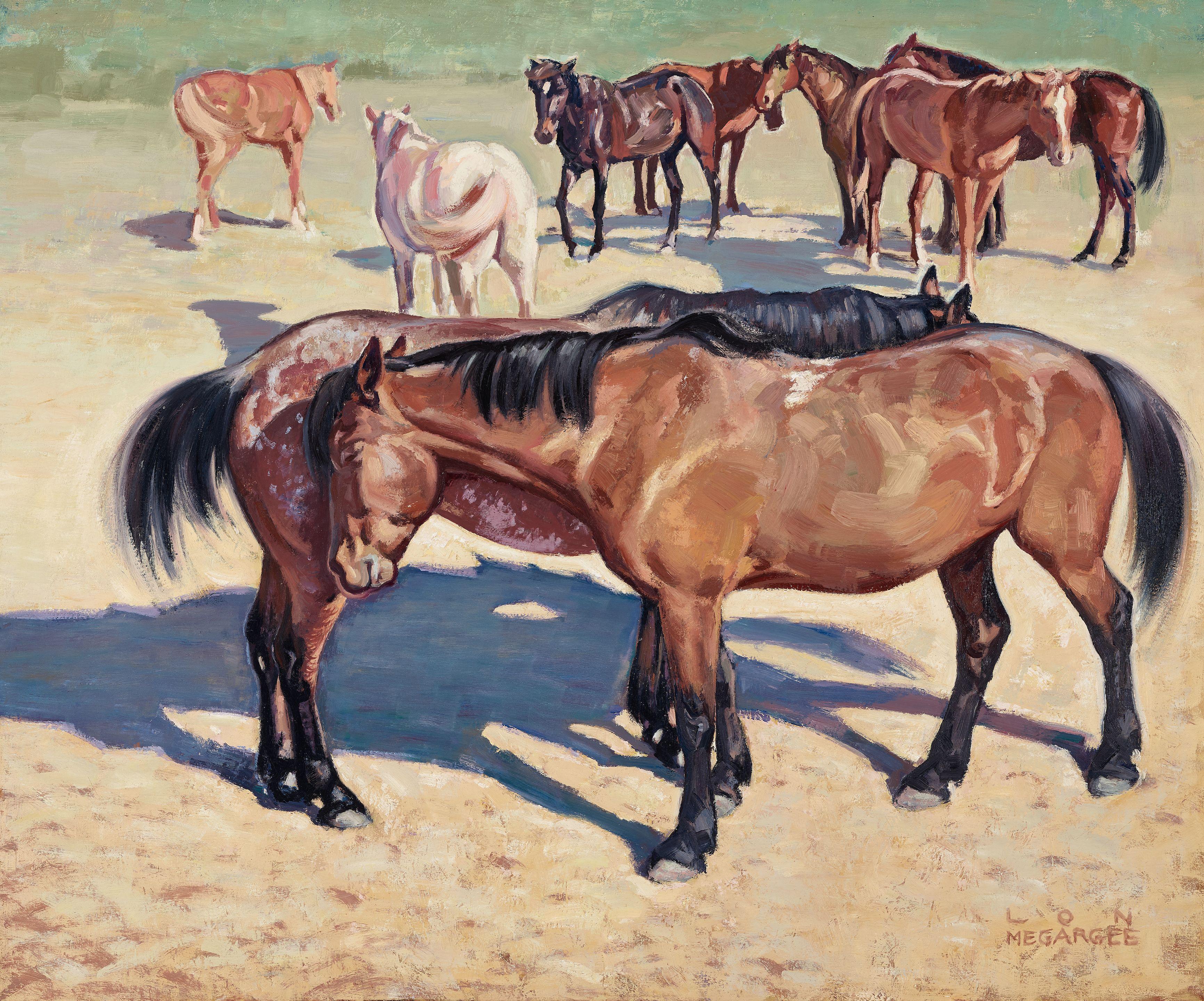 Lon Megargee - A stable of horses