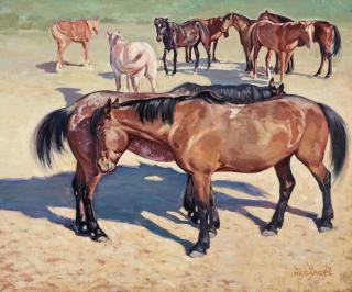 Lon Megargee - A stable of horses