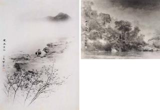 Long Chin-San - Riverside Spring, D\'Apres Corot