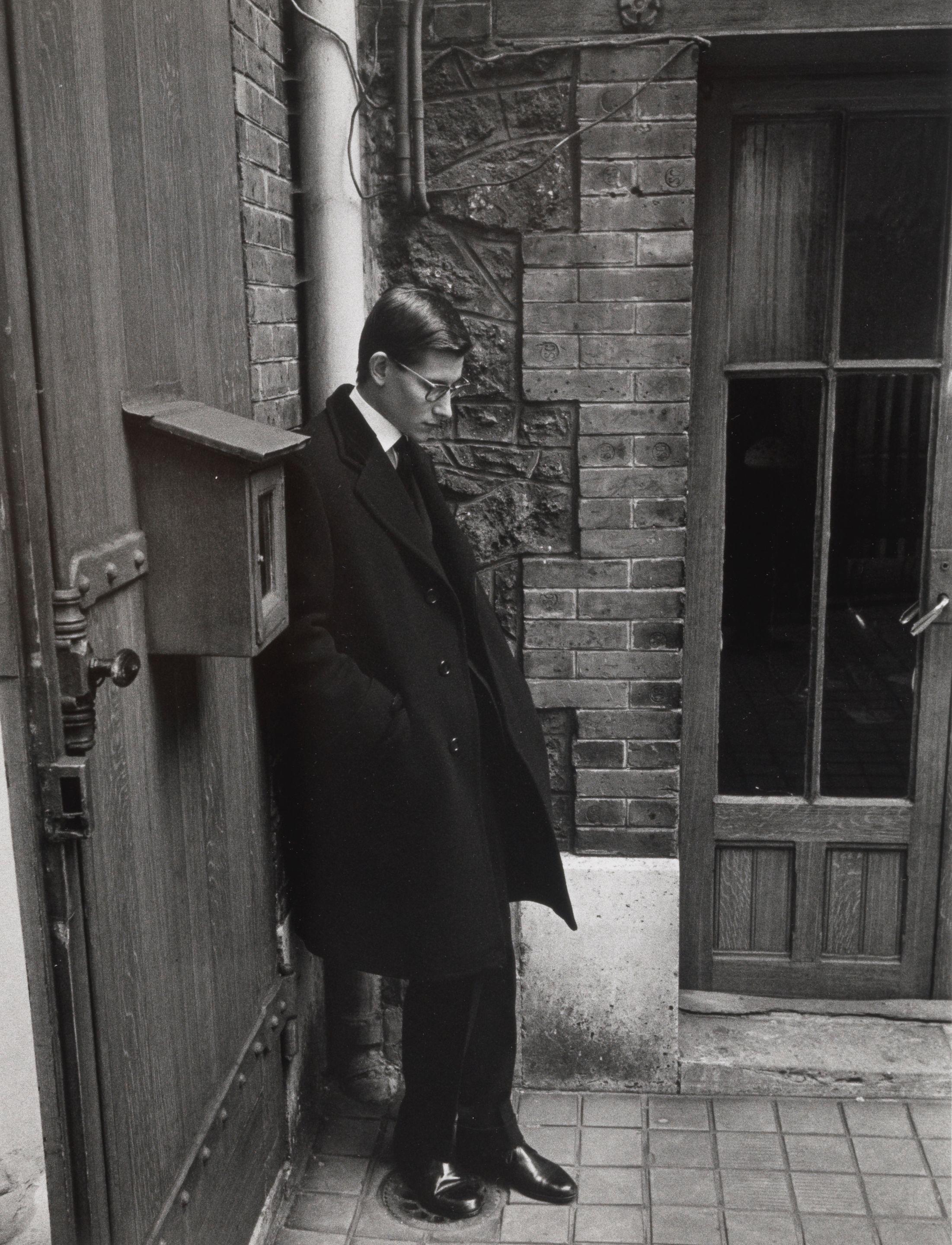 Loomis Dean - Yves St. Laurent After Attending Christian Dior\'s Funeral, Paris