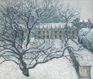 Lord Paul Methuen, R.A. - Corsham Court in the Snow