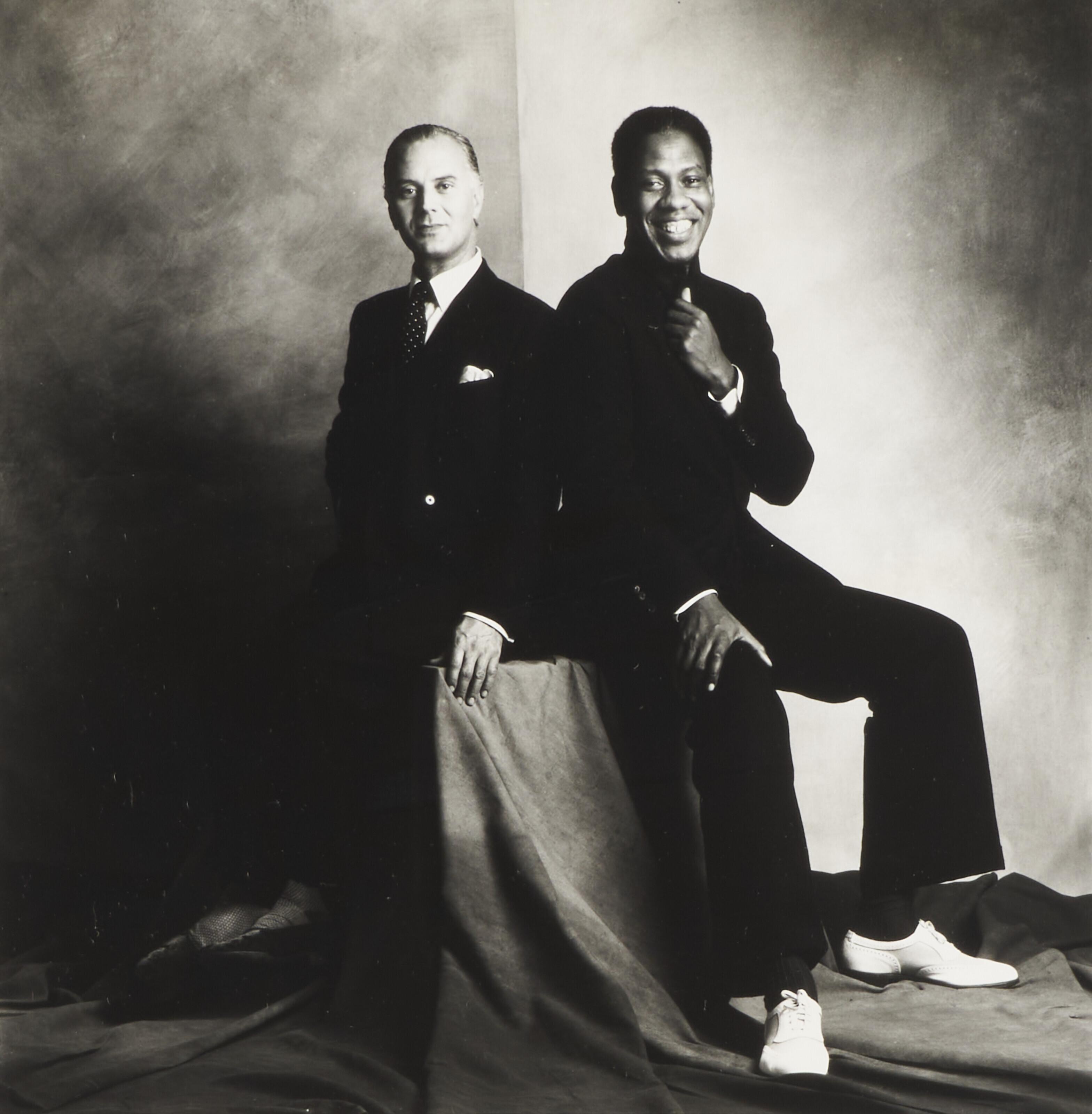 Lord Snowdon - André Leon Talley with Manolo Blahnik