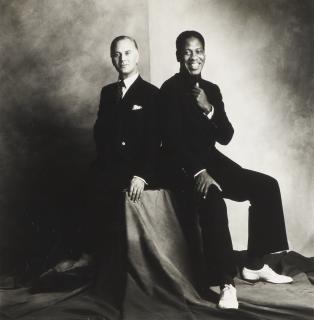 Lord Snowdon - André Leon Talley with Manolo Blahnik