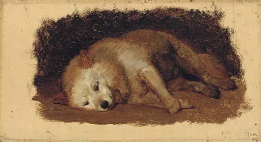 Lorens Frölich - Un berger de Brie endormi