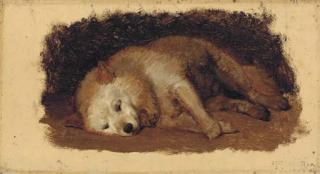 Lorens Frölich - Un berger de Brie endormi