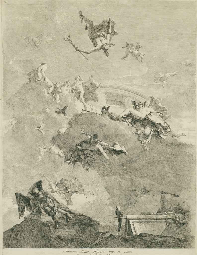 Lorenzo Baldissera Tiepolo - The Triumph of Venus (Rizzi 230, De Vesme, 9)