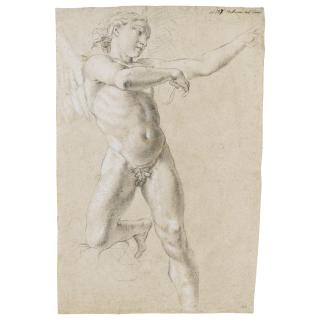 Lorenzo De\' Ferrari - Study For A Figure Of Icarus