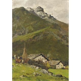 Lorenzo Delleani - Paesaggio Montano