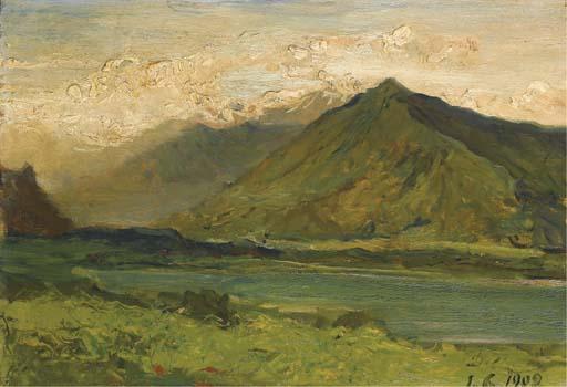 Lorenzo Delleani - Paesaggio montano