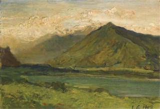 Lorenzo Delleani - Paesaggio montano