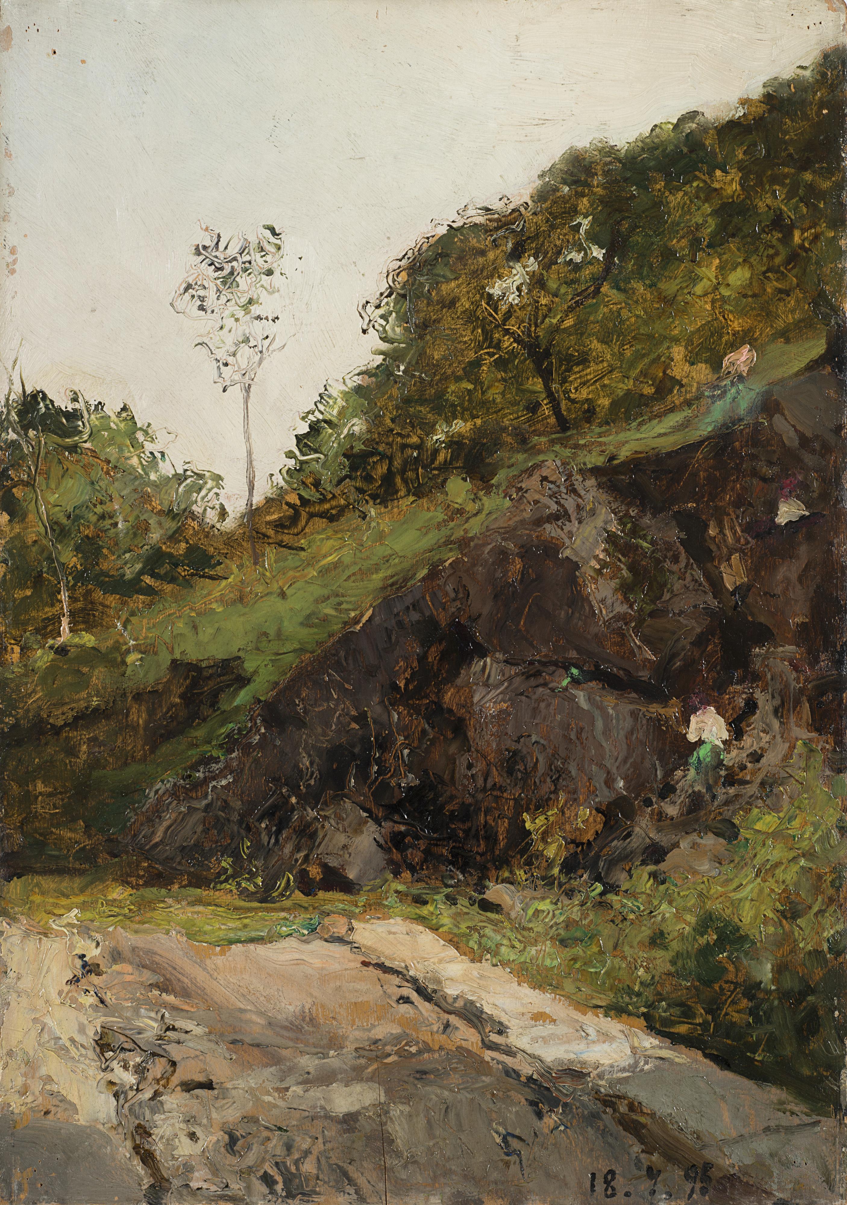 Lorenzo Delleani - Strada di campagna al sole