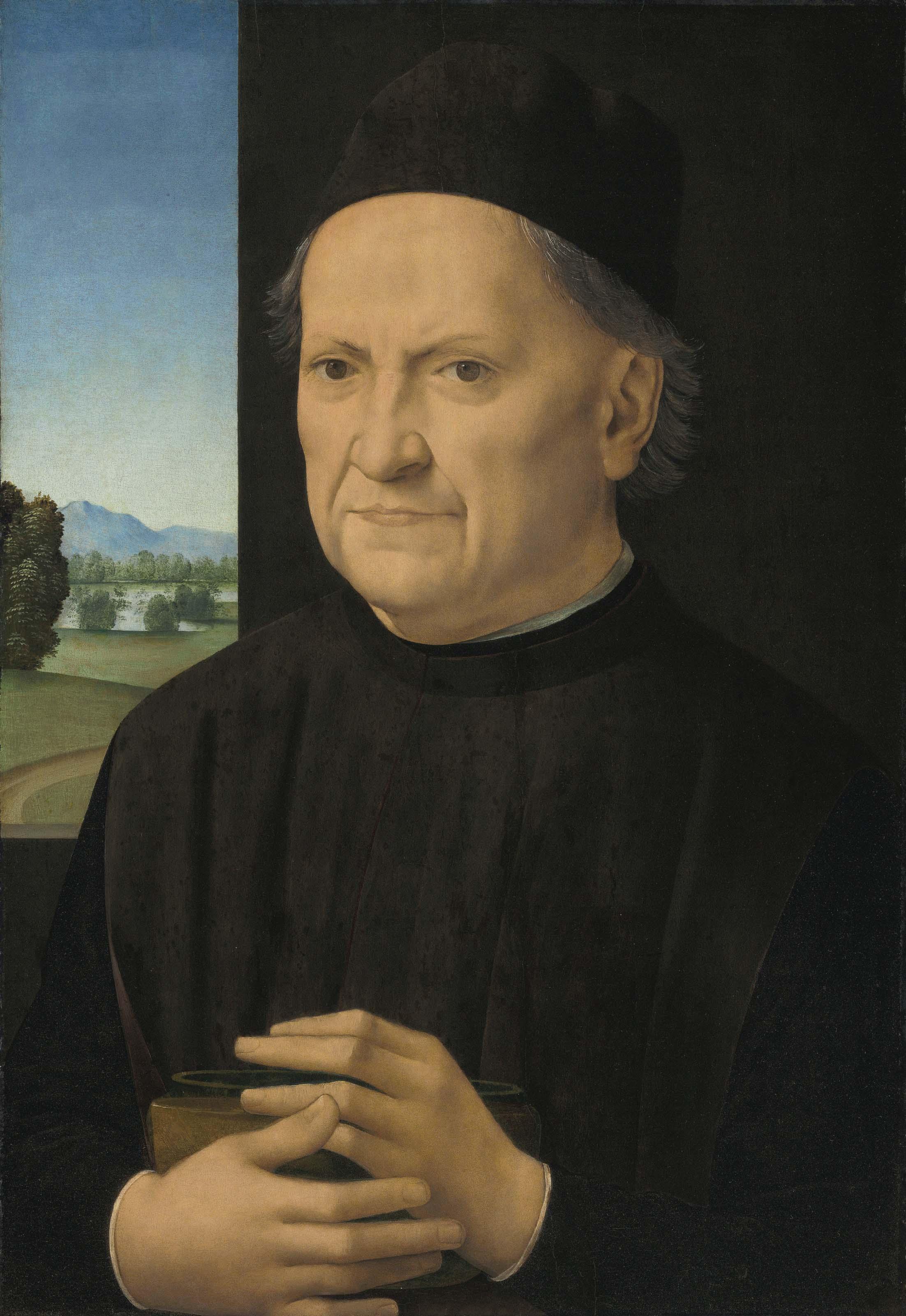 Lorenzo Di Credi - Portrait of a gentleman, possibly Girolamo Benivieni (1453-1542), half-length