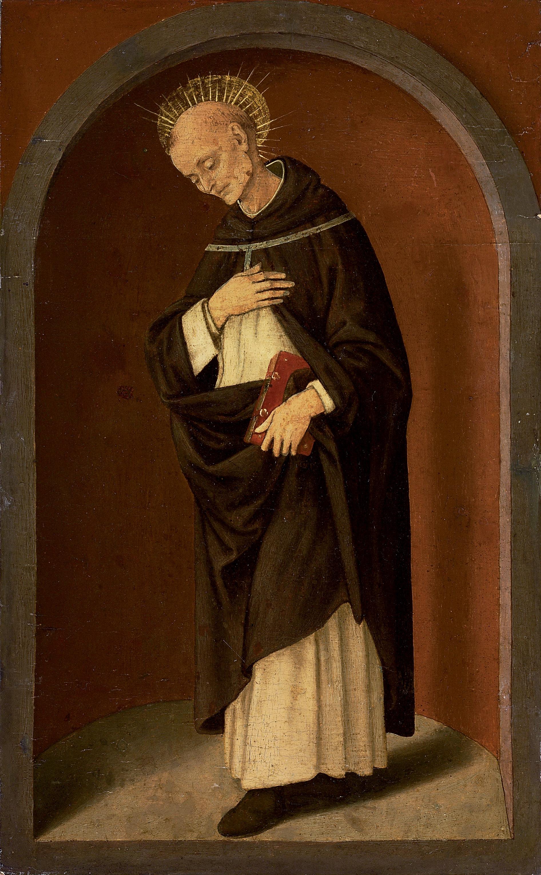 Lorenzo di Credi - Saint Bernardino of Siena, in a sculpted niche