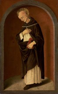 Lorenzo di Credi - Saint Bernardino of Siena, in a sculpted niche