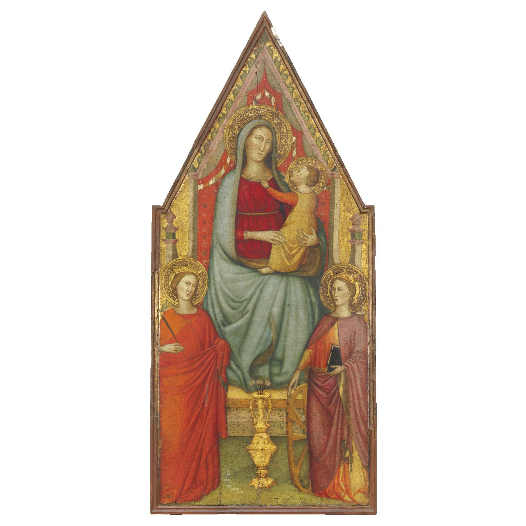 Lorenzo di Niccolò - Madonna Col Bambino In Trono Tra Santa Caterina D\'Alessandria E Santa Martire