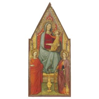 Lorenzo di Niccolò - Madonna Col Bambino In Trono Tra Santa Caterina D\'Alessandria E Santa Martire