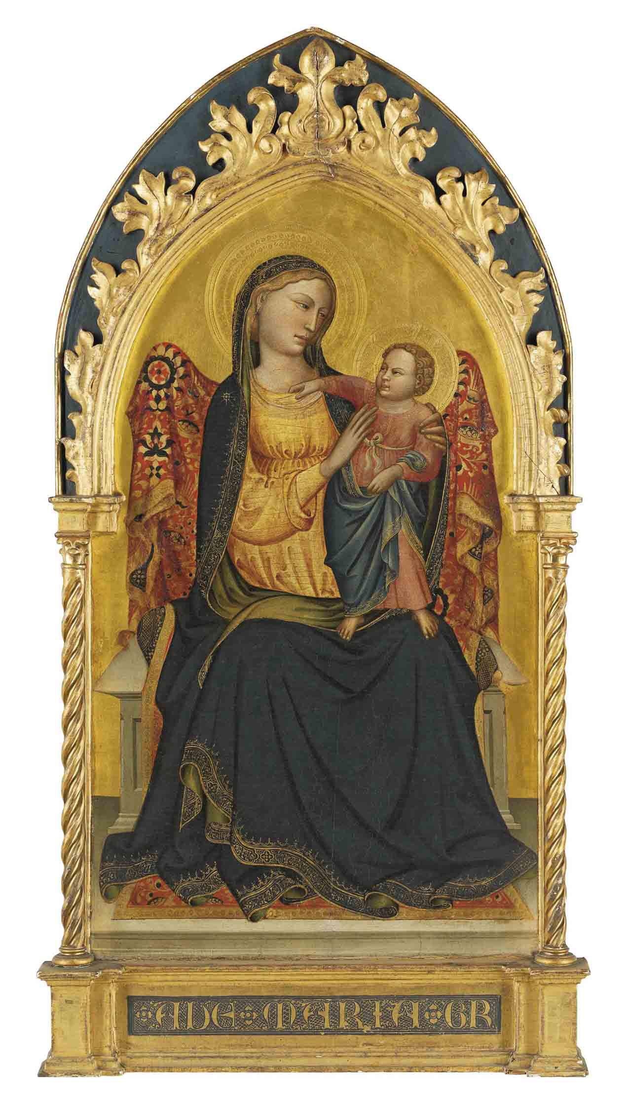 Lorenzo di Niccolò - The Madonna and Child Enthroned