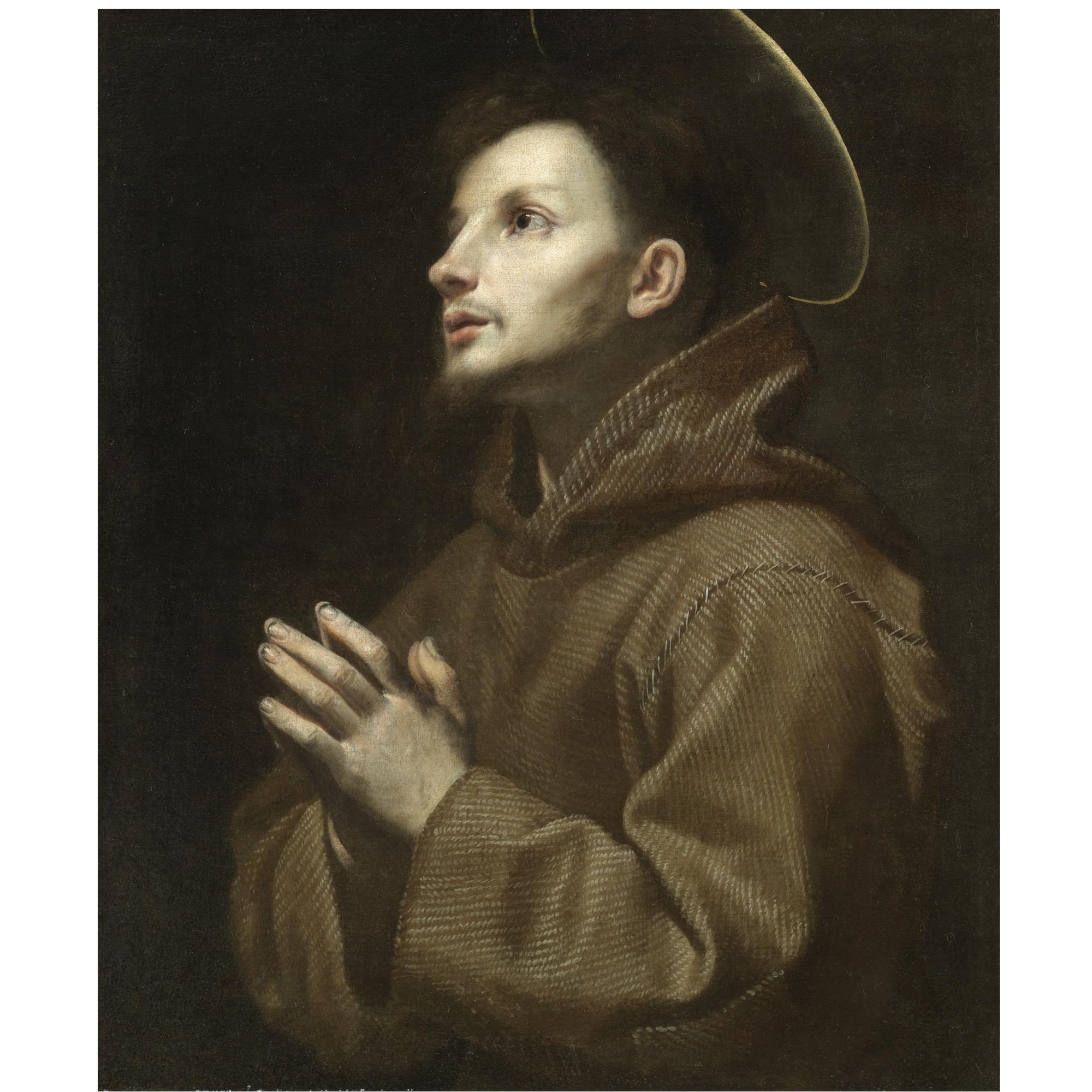 Lorenzo Lippi - Saint Francis Of Assisi In Prayer