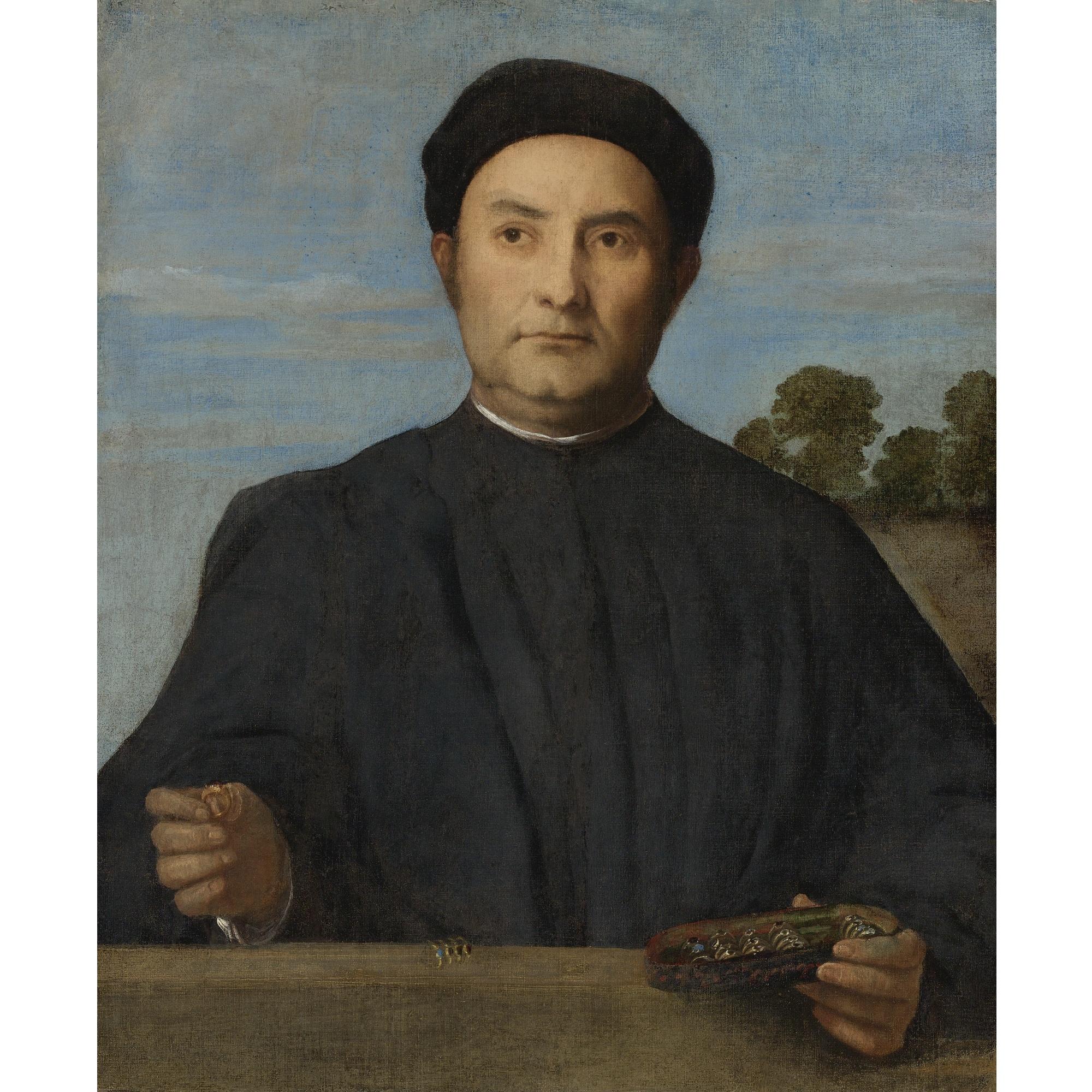 Lorenzo Lotto - Portrait Of A Jeweler, Probably Giovanni Pietro Crivelli