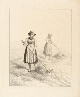 Lorenzo Quaglio d. J. - 10 Bll. aus: Studien nach der Natur zur Landschafts-Staffierung.