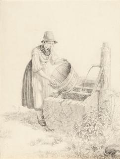 Lorenzo Quaglio d. J. - Mädchen am Brunnen