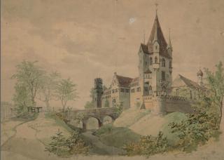 Lorenzo Quaglio d. J. - Schloss Kaltenberg.