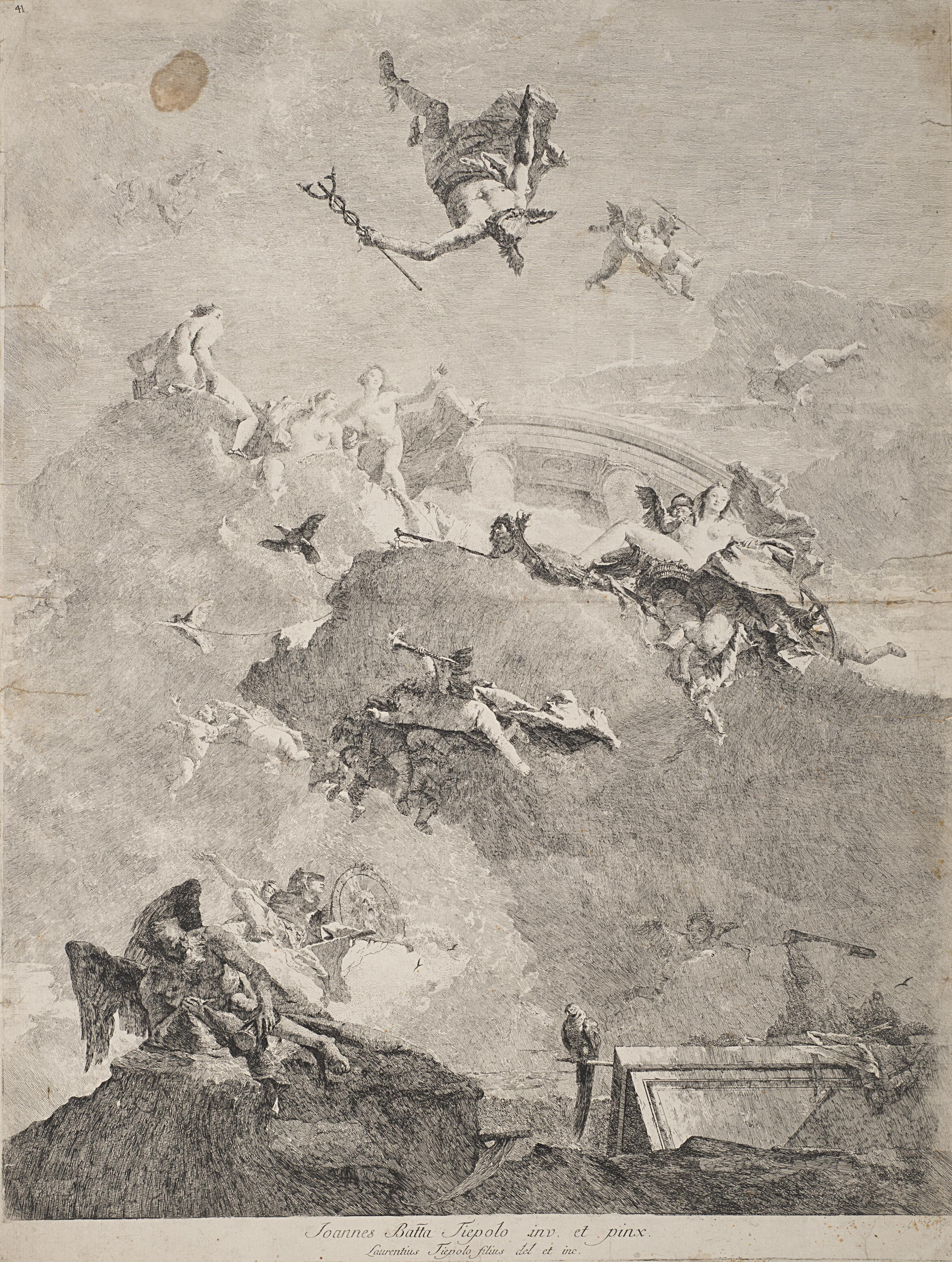 Lorenzo Tiepolo - Triumph of Venus, after Giambattista Tiepolo